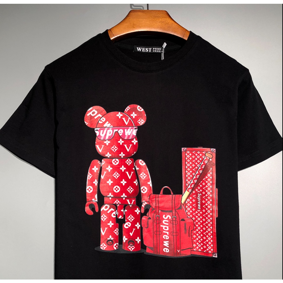 ( Hàng Mới - Hot ) Áo Phông Gấu Cặp In 5D Bản Lớn Siêu Hot, Cotton Mịn Siêu Lửa Hừ 2022