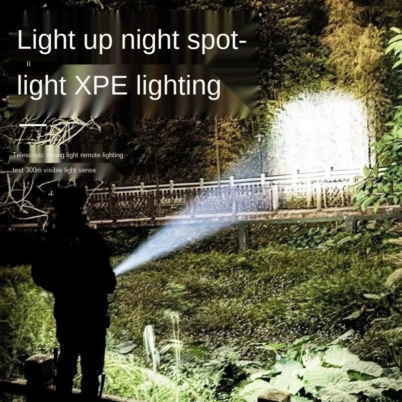 Đèn Pin led ABS Siêu Sáng Đa Năng Kèm Sạc Tiện Dụng Cho Gia Đình