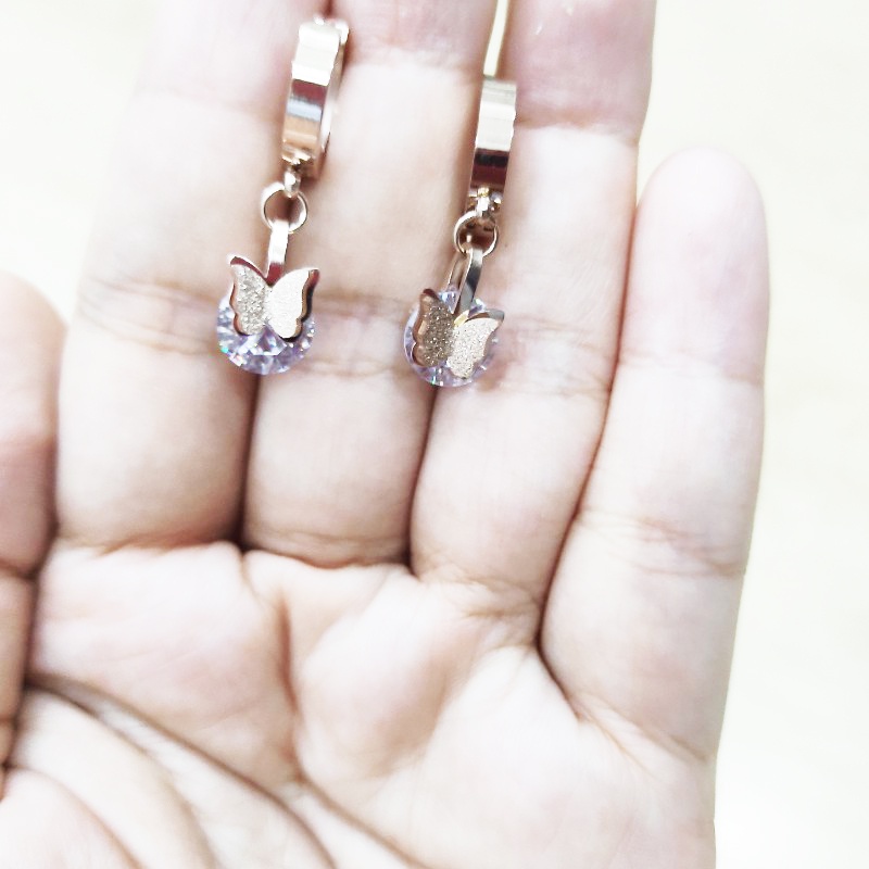 Bông Tai Khoen Tròn Tòn Ten Titan Ko Han Rỉ TT 3992