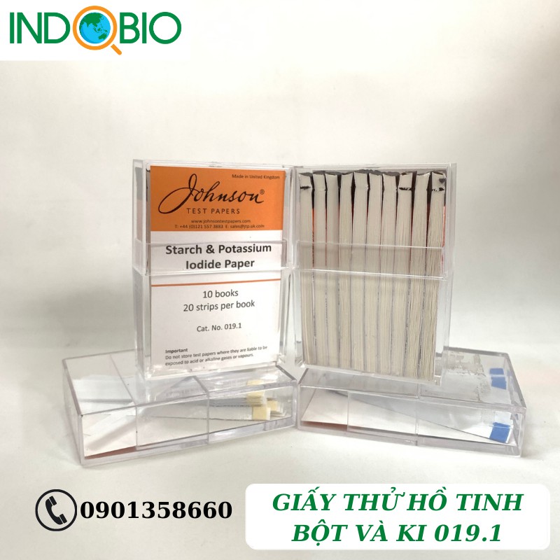 GIẤY THỬ HỒ TINH BỘT VÀ KI 019.1 JOHNSON