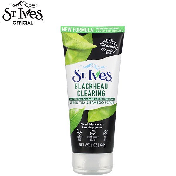 Sữa rửa mặt tẩy tế bào chết St Ives trà xanh