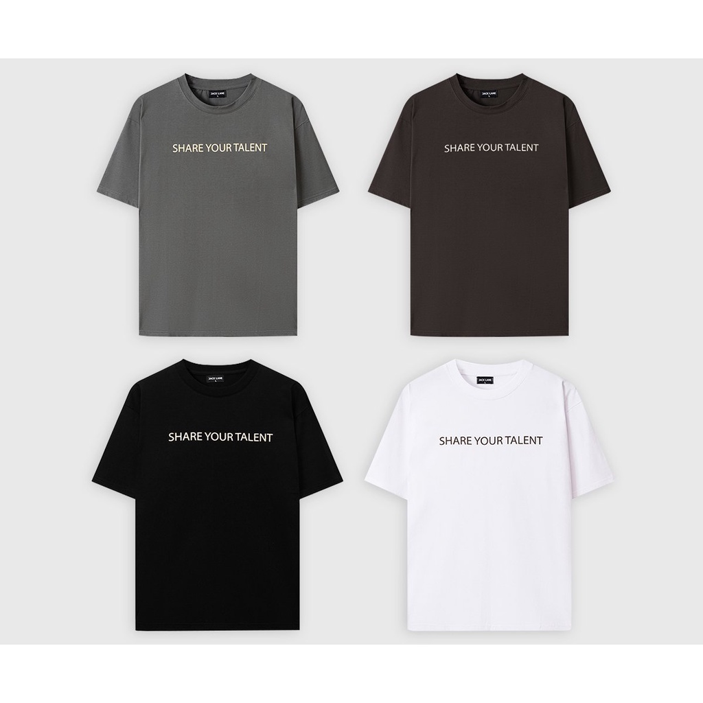 Áo phông Oversize Talent, JACKLANE, Áo thun cộc tay unisex Jack Lane
