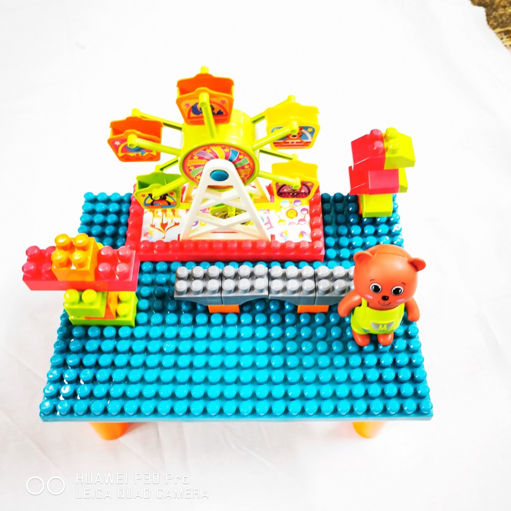 Bộ đồ chơi bàn lắp ghép Lego xếp hình đu quay cho bé 6681
