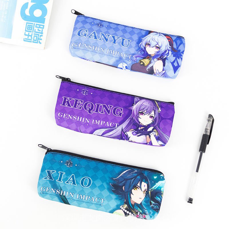 Túi Đựng Bút Bằng Vải Canvas Họa Tiết Anime Dễ Thương Xinh Xắn