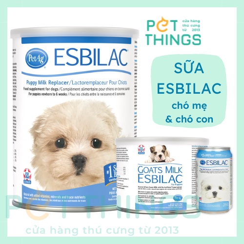 Sữa Esbilac Mỹ cho Chó mẹ &amp; chó con 150g / sữa Dê Goat Milk / sữa nước pha sẵn