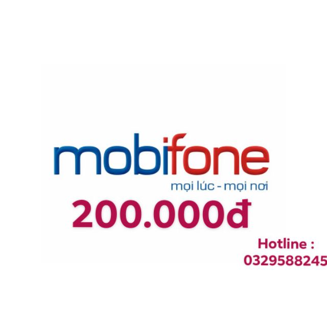 Thẻ điện thoại Mobi / Mobifone 200k