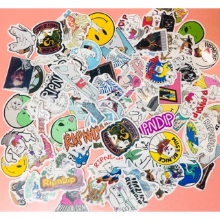 Sticker mèo sét 30-60 cái ép lụa  bóc dán/ hình dán mèo dễ thương