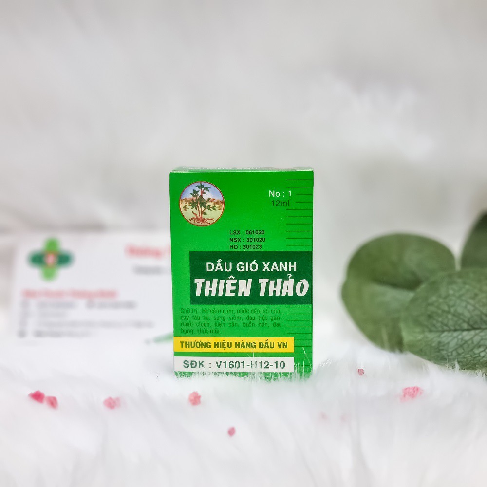 Dầu gió xanh Thiên Thảo (12ml) Chính Hãng