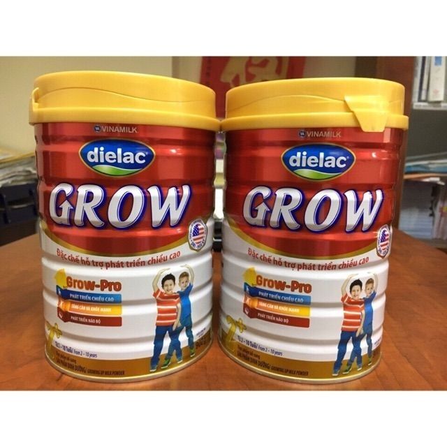 Combo 2 lon Sữa bột Dielac Grow 2+ 900g