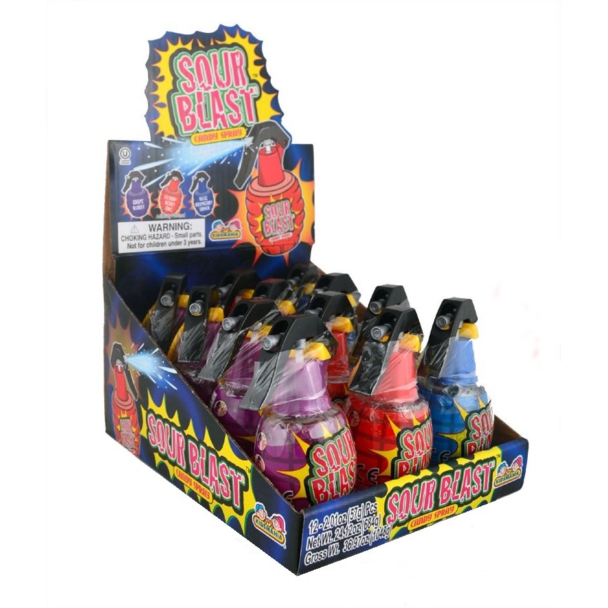 Kẹo xịt chua Kidsmania Sour Blast 57gr (Màu ngẫu nhiên)