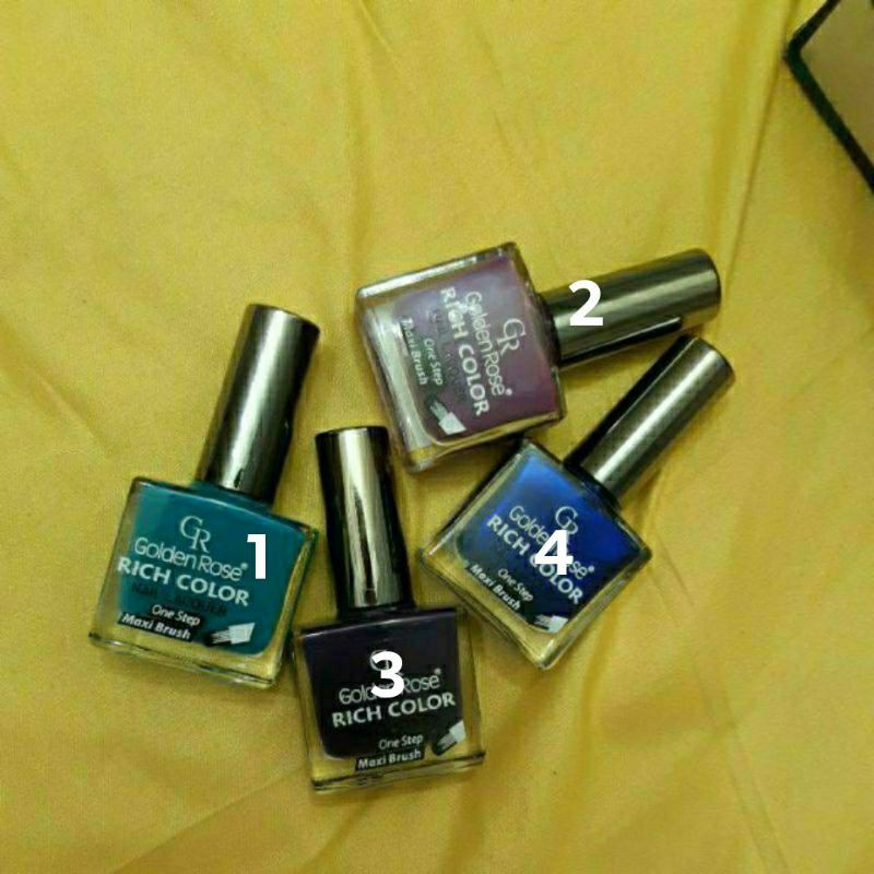 Combo sơn móng tay bóng thường khô nhanh Golden Rose Rich color