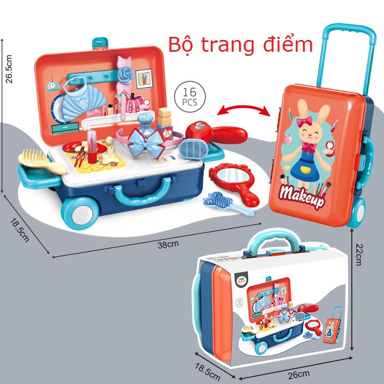 Đồ Chơi Vali Trang Điểm Cho Bé Tư Duy Sáng Tạo Thông Minh - Shop Bố Mốc