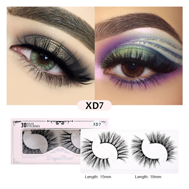 Set 2 Cặp Lông Mi Giả 3D Tự Nhiên