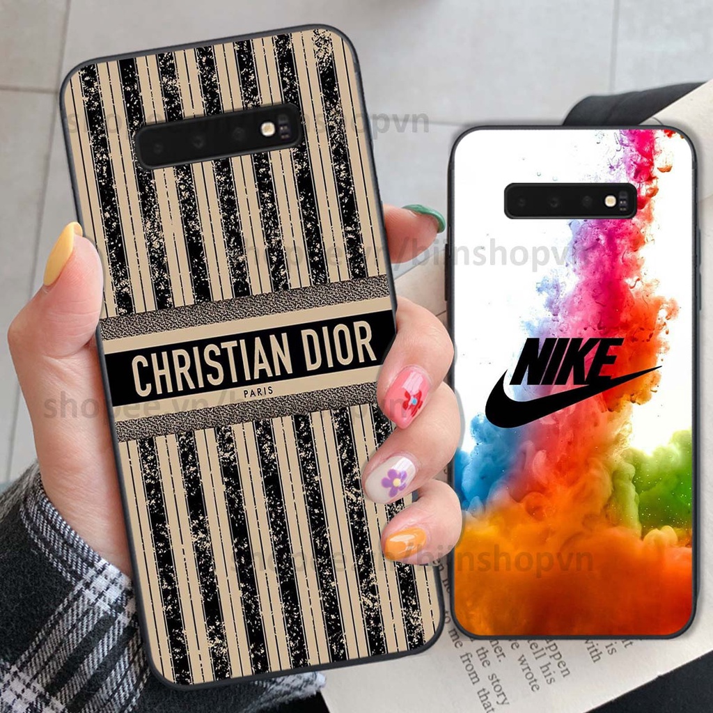 Ốp Samsung S10 / S10 5G / S10 Plus / S10+ in hình thương hiệu nhiều màu sắc thể thao cá tính thời trang