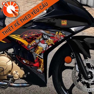Tem Panda Gấu trúc Exciter 150 cực ngầu thiết kế theo yêu cầu