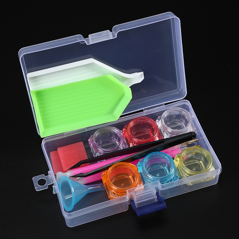 Set 24 dụng cụ hỗ trợ làm tranh đính kim cương nhân tạo siêu đa dụng