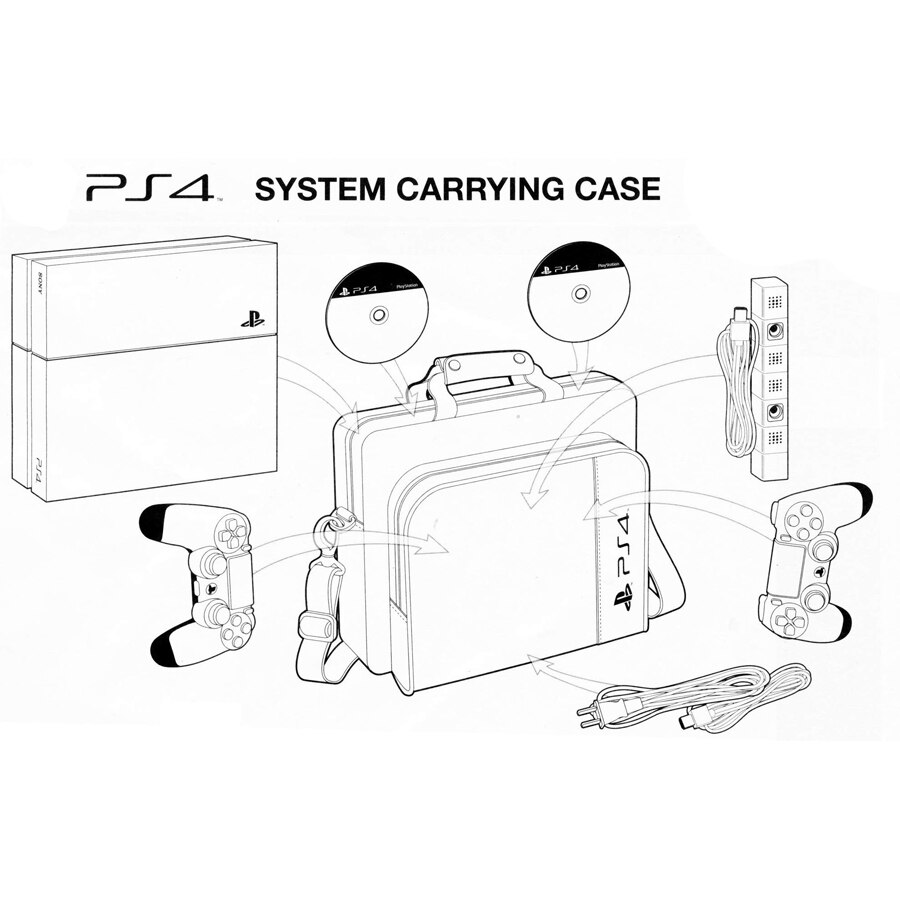 Túi Đựng Bảo Vệ Cho Máy Chơi Game PS4 / PS4 Slim PS 4 Sony PlayStation 4 Slim