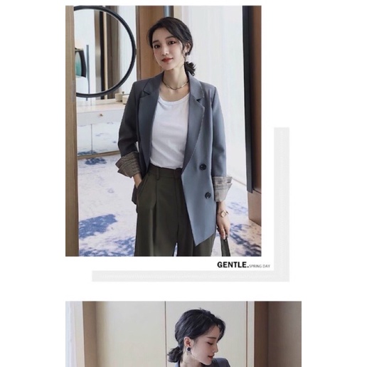 Áo Blazer cải tay 4 cúc trẻ trung