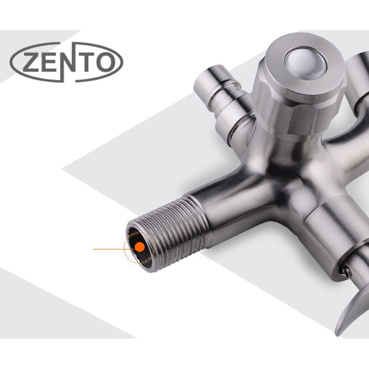 Vòi xả lạnh inox304 đa năng 2 đầu Zento SUS723