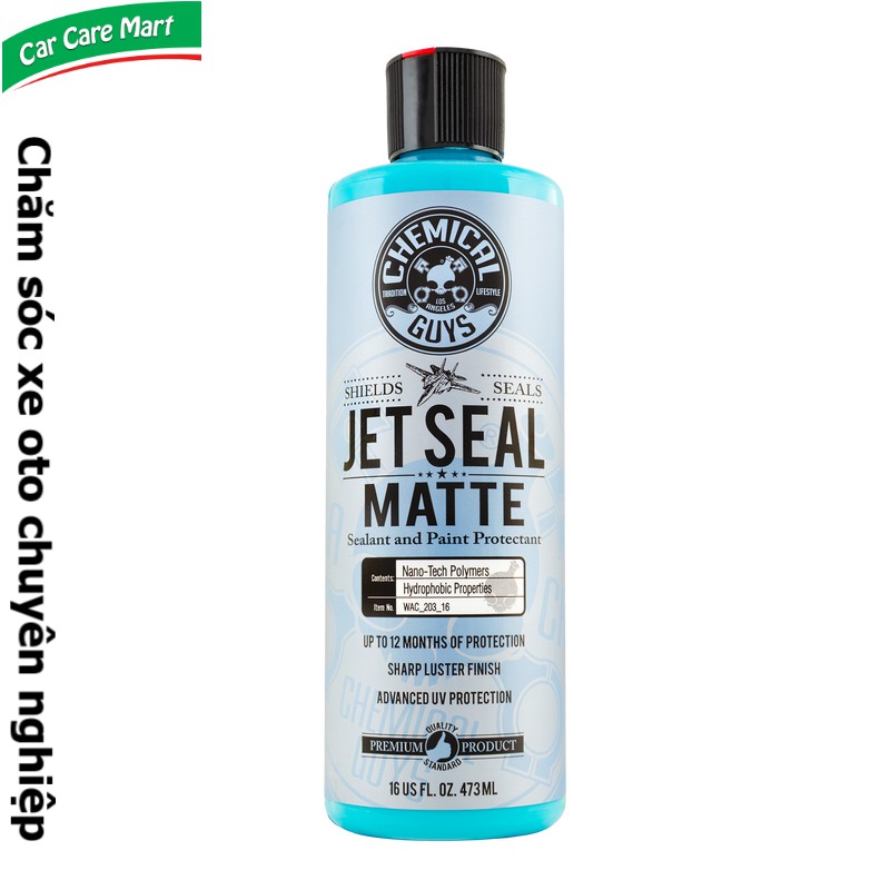 Phủ bảo vệ bề mặt sơn mờ (sơn nhám), wrap mờ 473ml - Chemical Guys Jet Seal Matte