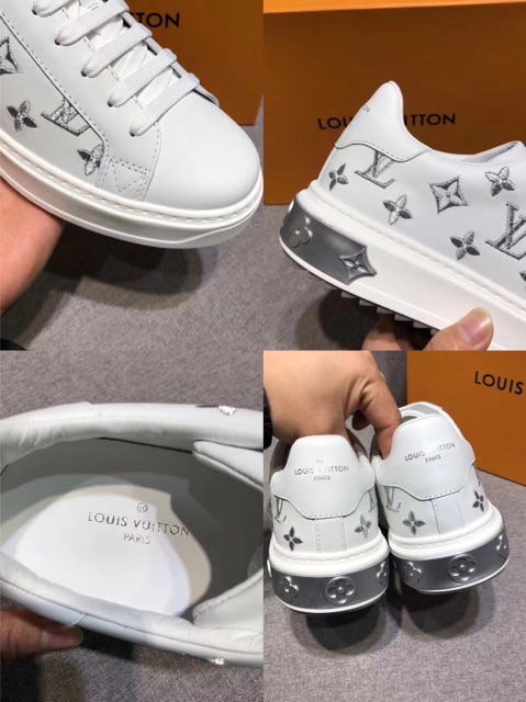 Giầy Nam sneaker LuiVui xịn sò da thuê hoa 2019 ( Tặng lọ lau Giầy) [ĐẸP]