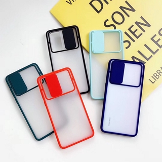 Ốp Điện Thoại Trong Suốt Có Nắp Trượt Bảo Vệ Camera Cho Xiaomi Mi POCO M3