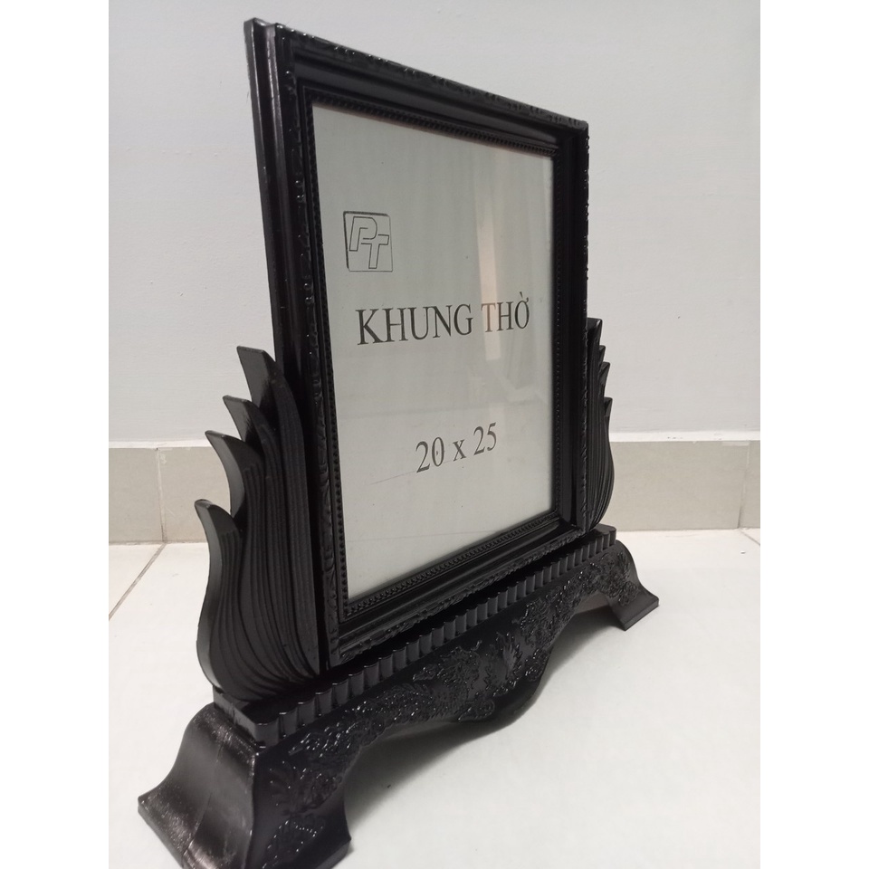 Khung thờ nhựa chân đế hoa sen 20x25 có 2 màu