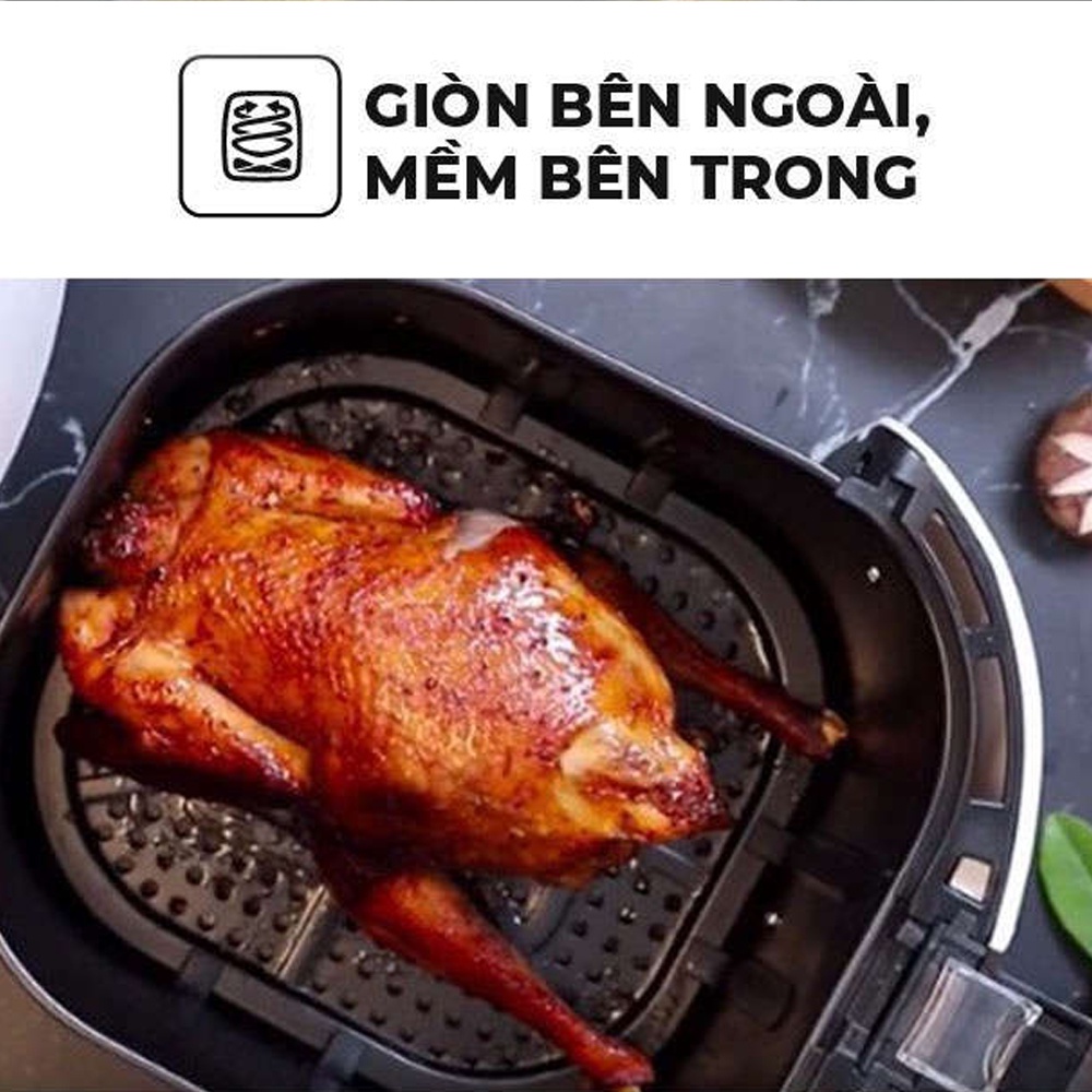 Nồi chiên không dầu chính hãng cao cấp 5/7/9.2 Lít, Nồi chiên nướng đa năng tiện lợi bảo hành 12 tháng