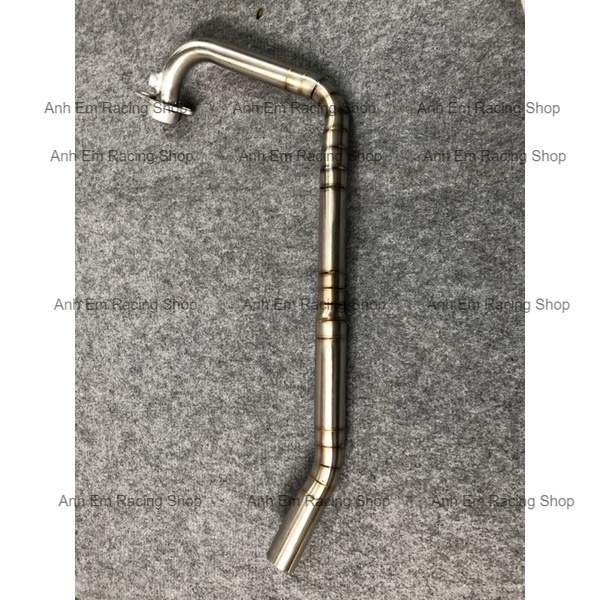 Cổ Pô Inox 304 Hàn Pô Zin Satria Raider From Dài