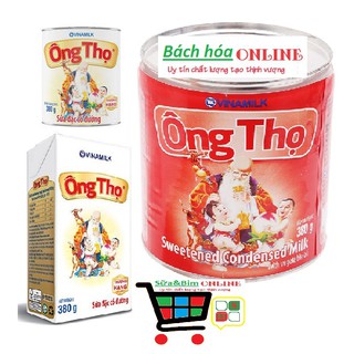 Sữa Ông Thọ trắng và sữa Ông Thọ đỏ (380g/1hop)