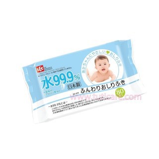 Giấy ướt nước tinh khiết nhật lec 99,9% e161 80 tờ