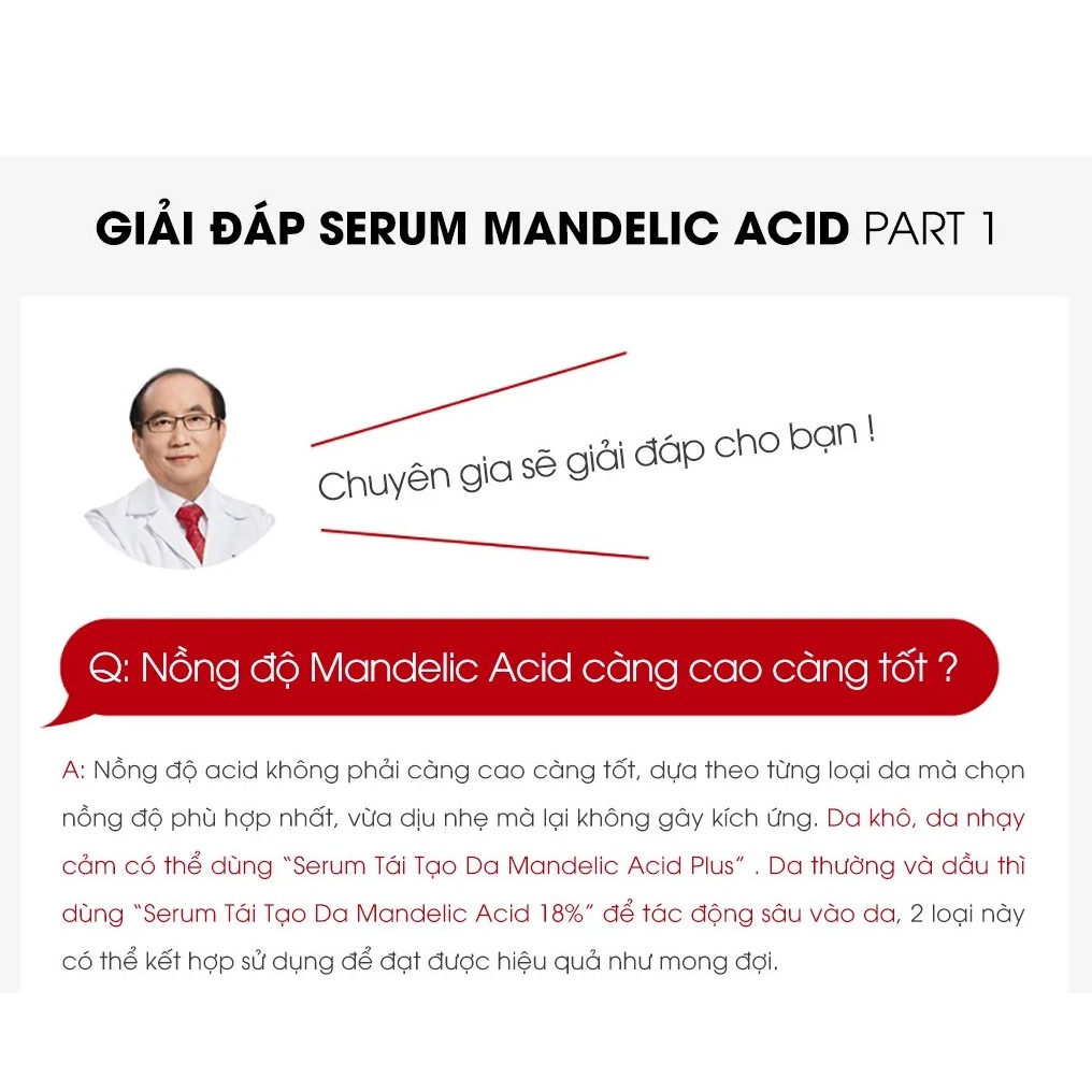 Serum Dr.Wu Mandelic Acid 5% Plus Tái Tạo Da Cho Da Mụn, Nhạy Cảm Chai 15ML Bản Đài Loan