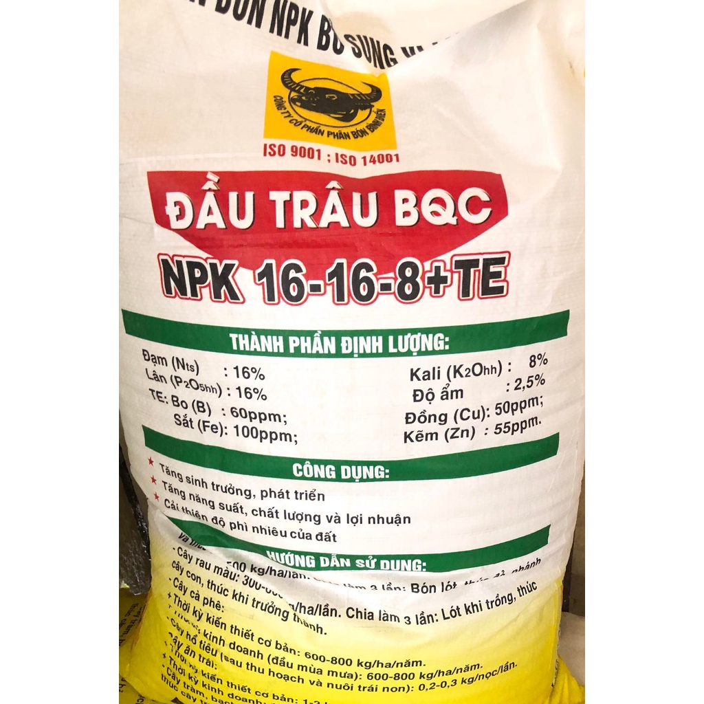 Phân bón NPK 16-16-8 cho cây cảnh, rau màu, cây ăn quả