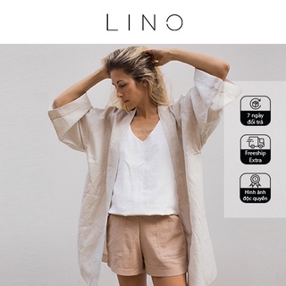 Kimono nam nữ linen freesize freeship thời trang LINO