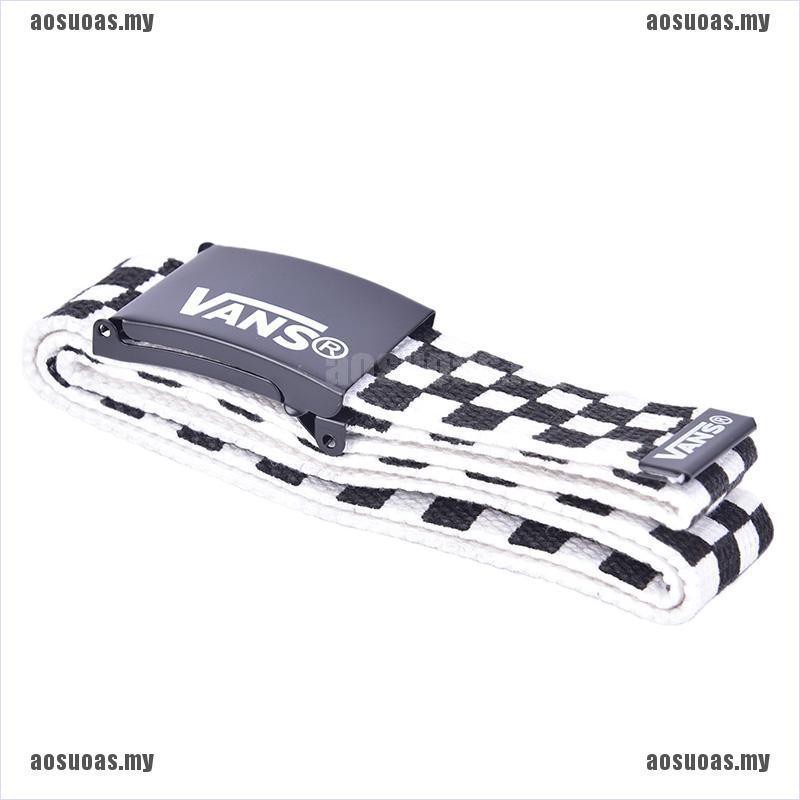 Thắt lưng bằng vải canvas họa tiết chữ VANS thời trang cho nam và nữ | BigBuy360 - bigbuy360.vn