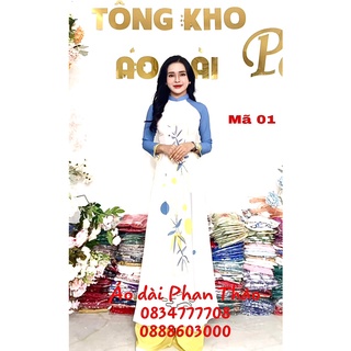 [Freeship đơn từ 0đ] ] Áo dài lụa nhật 👗 FREESHIP 👗 Áo dài chất lụa Nhật in 3d đẹp