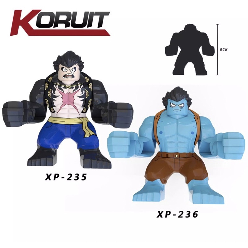 1 Nhân Vật Lắp Ráp Lego Anime One Piece (Luffy Gear 4, Luffy Nightmare)