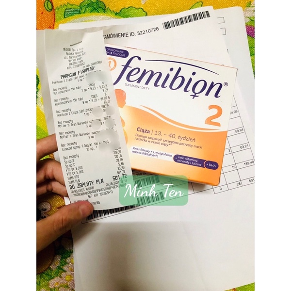 Vitamin bầu số 1 châu Âu Femibion 2 56 viên+56 viên