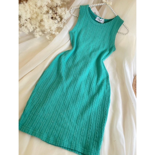 Đầm body len xốp siu hot