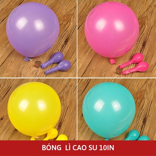 Bóng bay màu lì 10" trang trí tiệc sinh nhật sư kiện khai trương kết cổng