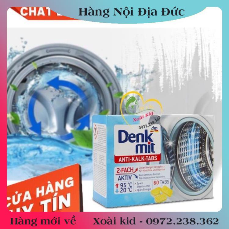 VIÊN TẨY LỒNG MÁY GIẶT DENKMIT ĐỨC ,Tẩy Và Chống Bám Cặn Trong Lồng Giặt