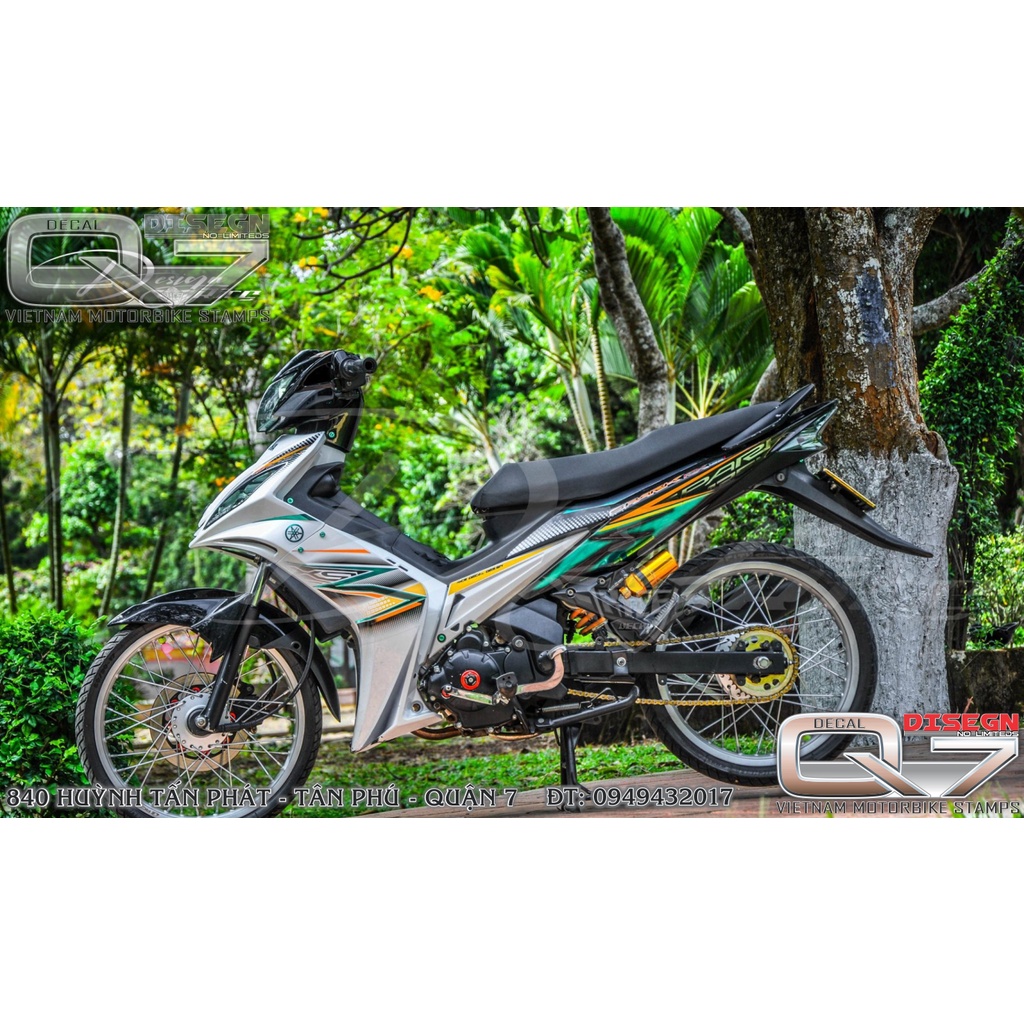 TEM RỜI EXCITER 2010 DÁN XE TRẮNG