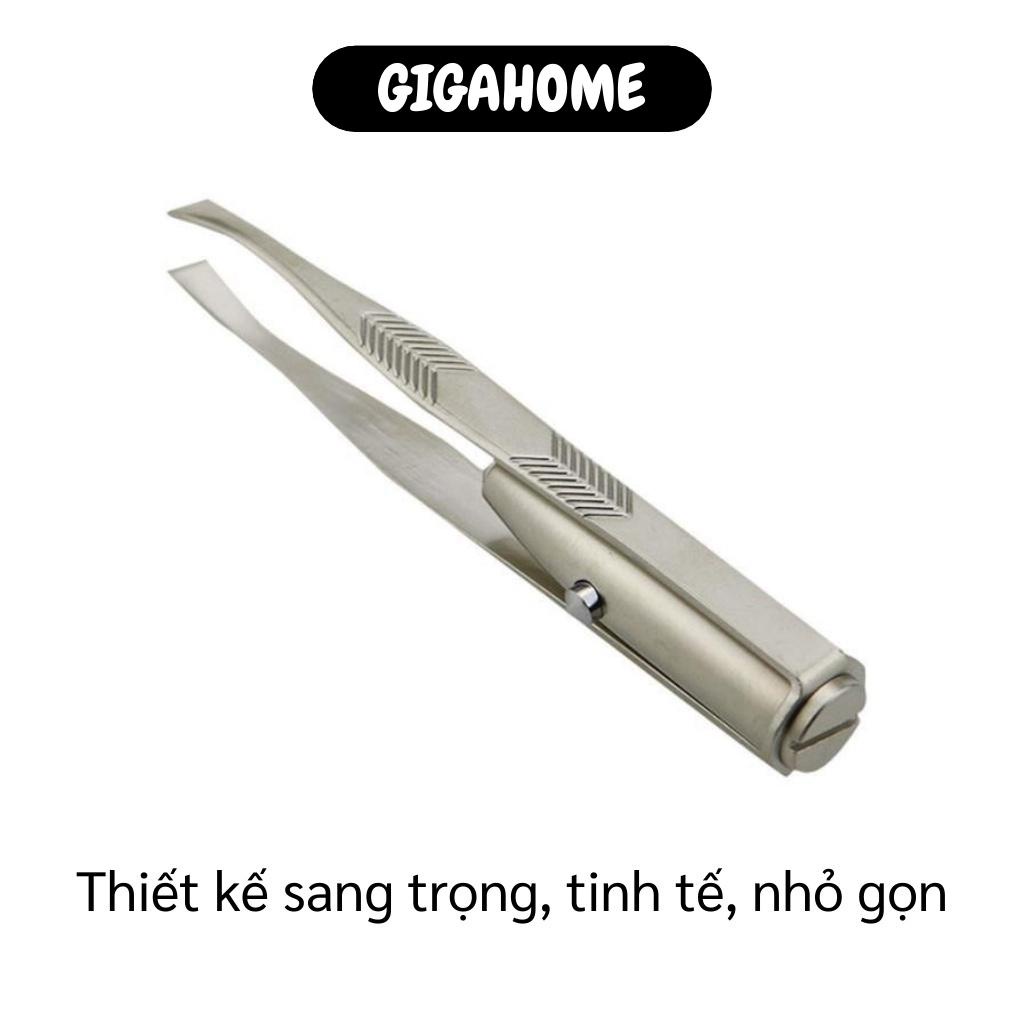 Nhíp Nhổ Lông Mày GIGAHOME Dụng Cụ Nhổ Lông Có Đèn Pin Tích Hợp Để Dễ Dàng Thực Hiện 4050