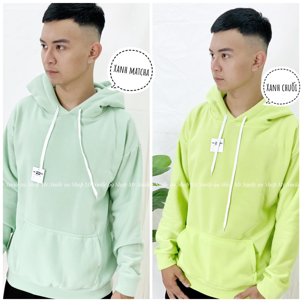 [Hình Thật] Áo Hoodie Trơn ❤️ Unisex Nam Nữ ❤️ MR SMILE 99 SHOP