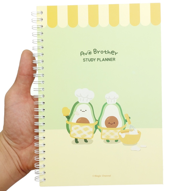 Sổ Lò Xo Lên Kế Hoạch Avo Brother Study Planner - Magic Channel - Màu Xanh Lá