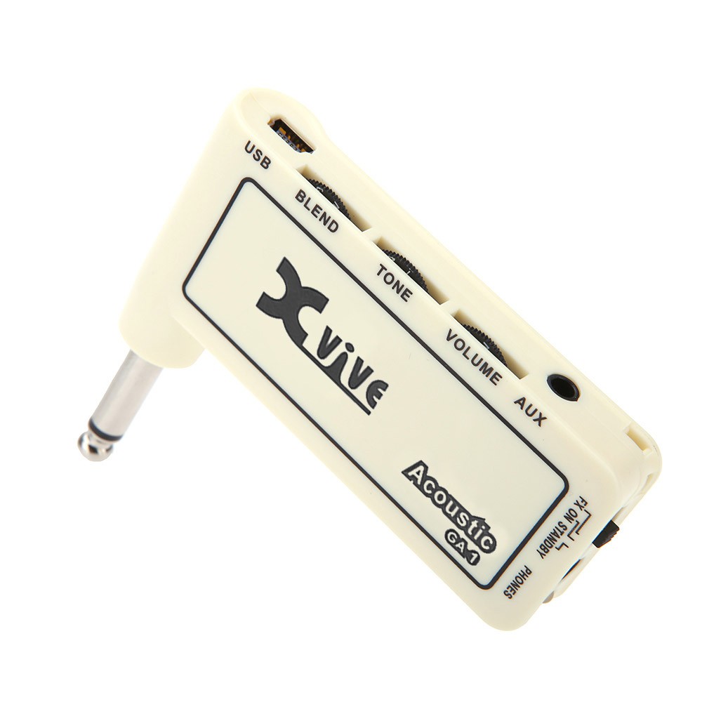 Ĩ Mini Rechargeable Electric Guitar Plug Headphone Amp Amplifier Original Sound