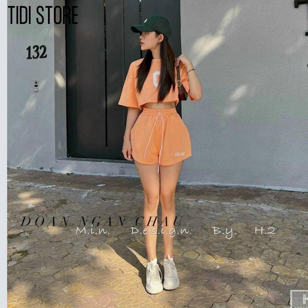 Bộ quần áo nữ mặc nhà thun cotton thoáng mát mùa hè thấm hút tốt BT02