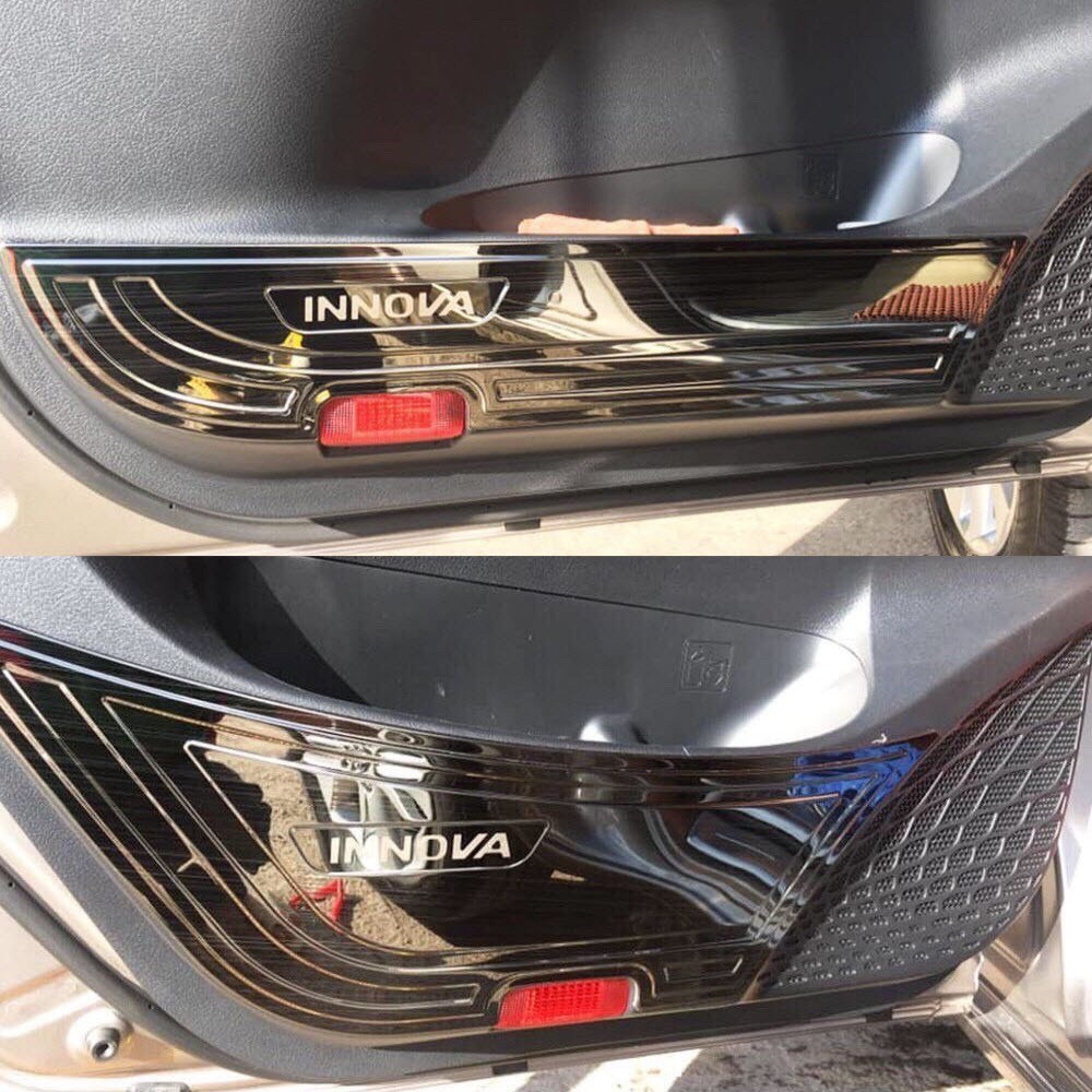 Ốp tapli cánh cửa Toyota Innova 2017,2018-2019 mẫu titan cao cấp