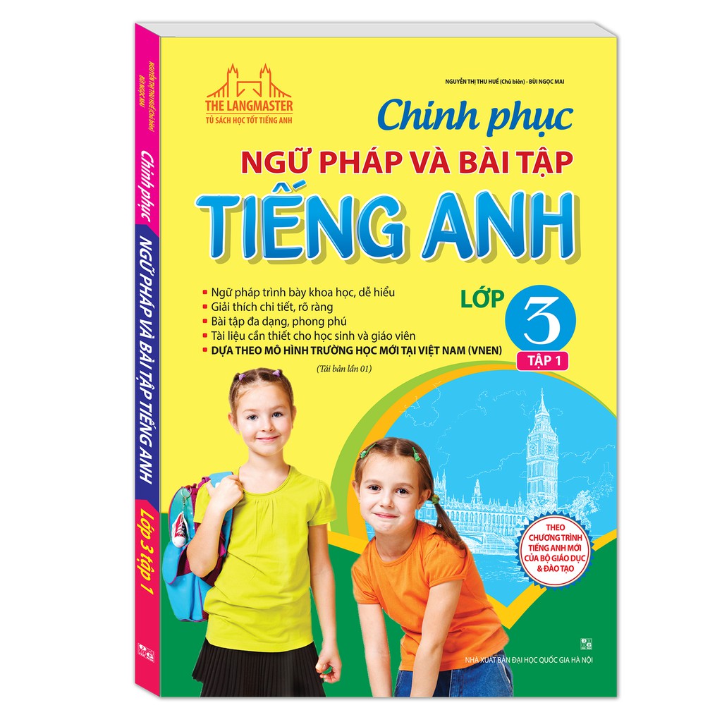 Sách - Combo Chinh phục ngữ pháp và bài tập tiếng Anh lớp 3 (trọn bộ 2 tập)