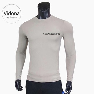 ÁO GIỮ NHIỆT NAM DÀI TAY, CHẤT THUN CO GIÃN 4 CHIỀU KEEPTRAINING